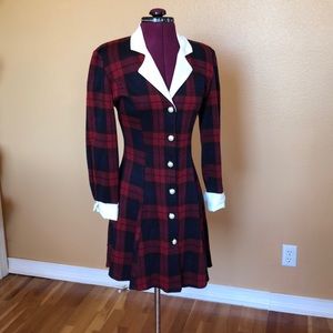 Grunge 90s schoolgirl dress